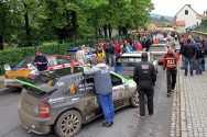 Rallye Český Krumlov: Přeskupení v Kaplici (foto: P.Kacerovský)